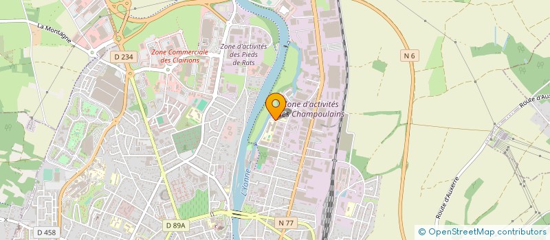 localisation de l'entreprise FOYER SOCIO EDUCATIF DU CIFA à AUXERRE