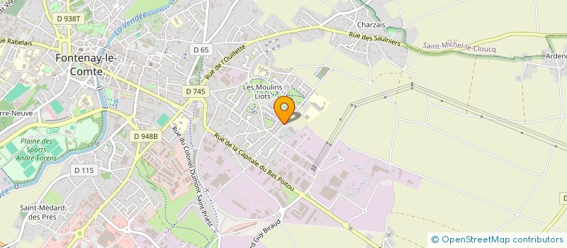 localisation de l'entreprise FOYER SOCIO-EDUCATIF DU COLLEGE ANDRE TIRAQUEAU  FONTENAY-LE-COMTE