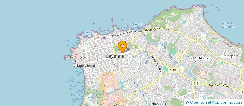 localisation de l'entreprise FOYER SOCIO EDUCATIF DU COLLEGE AUXENCE CONTOUT  CAYENNE