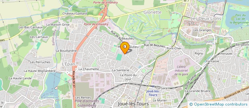 localisation de l'entreprise FOYER SOCIO-EDUCATIF DU COLLEGE BEAULIEU à JOUE-LES-TOURS