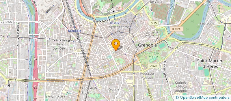 localisation de l'entreprise FOYER SOCIO-EDUCATIF DU COLLEGE CHAMPOLLION A GRENOBLE  GRENOBLE