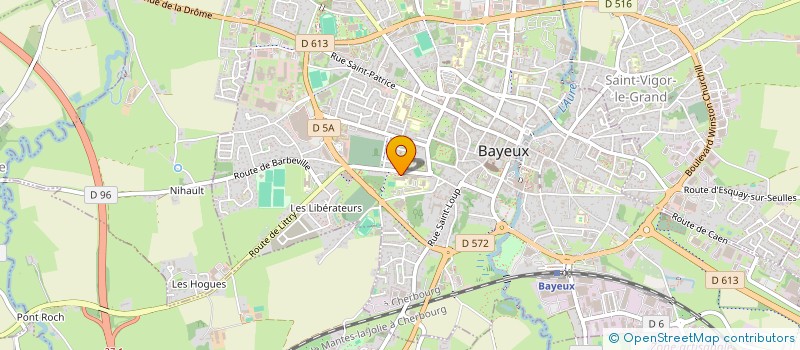 localisation de l'entreprise FOYER SOCIO EDUCATIF DU COLLEGE CHARLES LETOT - (FSE DU COLLEGE LETOT)  BAYEUX