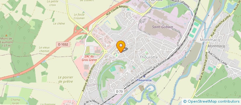 localisation de l'entreprise FOYER SOCIO-EDUCATIF DU COLLEGE CLOTAIRE BAUJOIN DE THOUROTTE  THOUROTTE