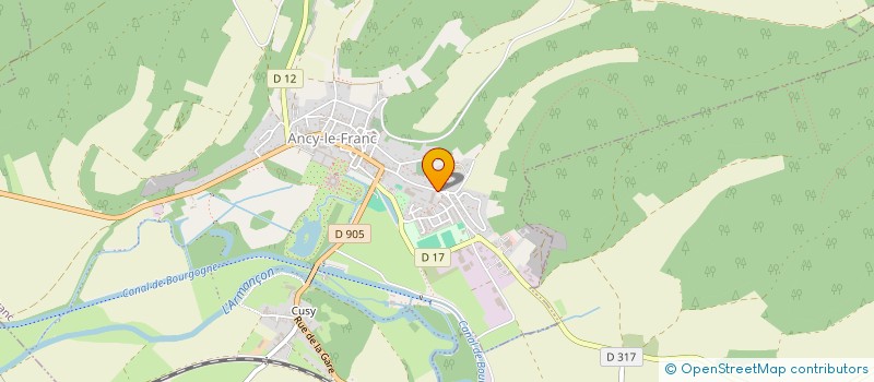 localisation de l'entreprise FOYER SOCIO EDUCATIF DU COLLEGE D'ANCY-LE-FRANC  ANCY-LE-FRANC