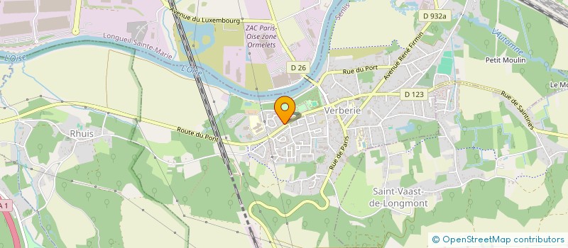 localisation de l'entreprise FOYER SOCIO-EDUCATIF DU COLLEGE D'ARAMONT  VERBERIE