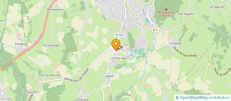 localisation de l'entreprise FOYER SOCIO EDUCATIF DU COLLEGE D'ENSEIGNEMENT SECONDAIRE D'YSSINGEAUX  YSSINGEAUX