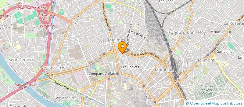 localisation de l'entreprise FOYER SOCIO-EDUCATIF DU COLLEGE D'ENSEIGNEMENT SECONDAIRE LES CHALETS à TOULOUSE