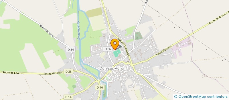 localisation de l'entreprise FOYER SOCIO-EDUCATIF DU COLLEGE D'ENSEIGNEMENT SECONDAIRE MIXTE DE DUN SUR AURON  DUN-SUR-AURON