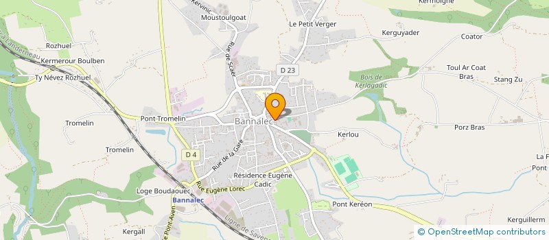 localisation de l'entreprise FOYER SOCIO-EDUCATIF DU COLLEGE DE BANNALEC  BANNALEC