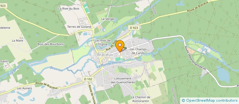 localisation de l'entreprise FOYER SOCIO-EDUCATIF DU COLLEGE DE BRACIEUX  BRACIEUX