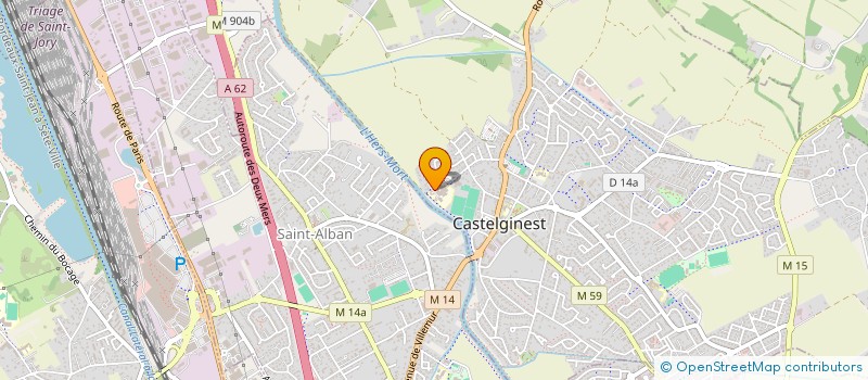 localisation de l'entreprise FOYER SOCIO EDUCATIF DU COLLEGE DE CASTELGINEST  CASTELGINEST