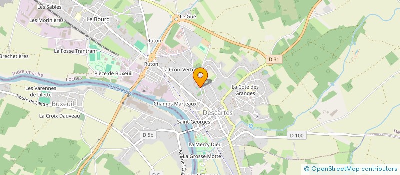 localisation de l'entreprise FOYER SOCIO EDUCATIF DU COLLEGE DE DESCARTES  DESCARTES