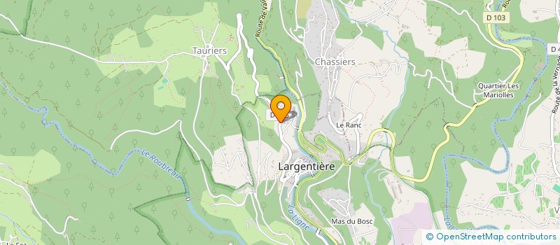 localisation de l'entreprise FOYER SOCIO EDUCATIF DU COLLEGE DE LA SEGALIERE à LARGENTIERE
