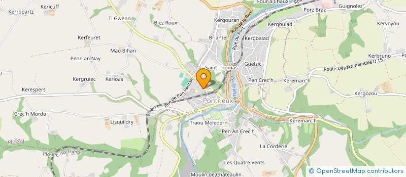 localisation de l'entreprise FOYER SOCIO-EDUCATIF DU COLLEGE DE PONTRIEUX  PONTRIEUX