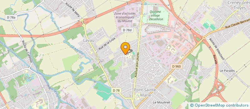 localisation de l'entreprise FOYER SOCIO EDUCATIF DU COLLEGE EUREKA  PONT-SAINTE-MARIE