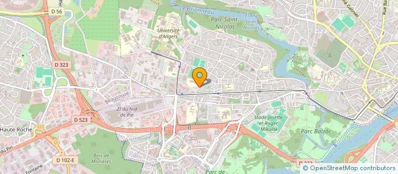 localisation de l'entreprise FOYER SOCIO EDUCATIF DU COLLEGE FRANCOIS RABELAIS à ANGERS