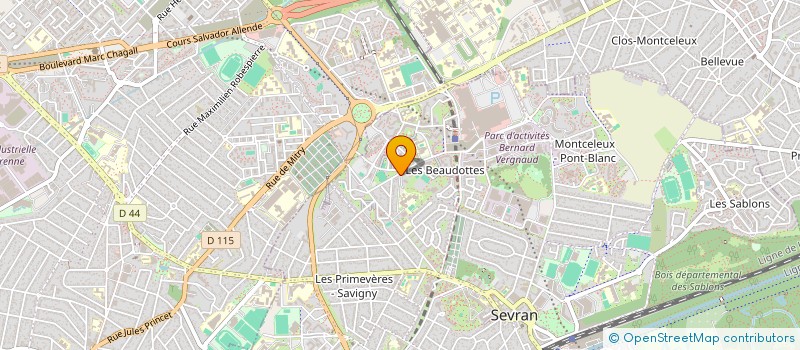 localisation de l'entreprise FOYER SOCIO EDUCATIF DU COLLEGE GALOIS  SEVRAN