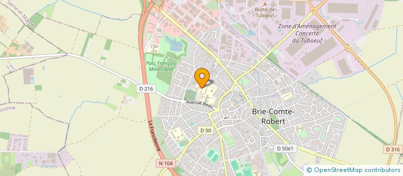 localisation de l'entreprise FOYER SOCIO EDUCATIF DU COLLEGE GEORGES BRASSENS  BRIE-COMTE-ROBERT