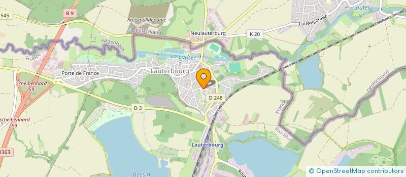 localisation de l'entreprise FOYER SOCIO-EDUCATIF DU COLLEGE GEORGES HOLDERITH  LAUTERBOURG