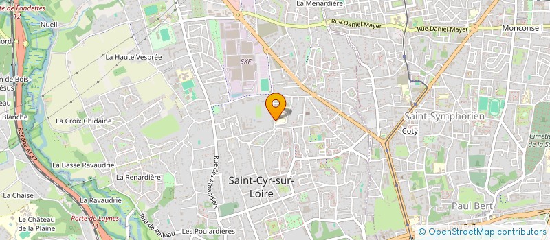 localisation de l'entreprise FOYER SOCIO EDUCATIF DU COLLEGE HENRI BERGSON  SAINT-CYR-SUR-LOIRE