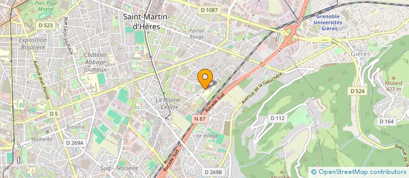 localisation de l'entreprise FOYER SOCIO-EDUCATIF DU COLLEGE HENRI WALLON DE SAINT-MARTIN-D'HERES  SAINT-MARTIN-D'HERES