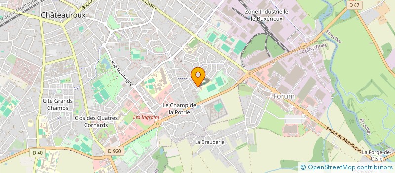 localisation de l'entreprise FOYER SOCIO EDUCATIF DU COLLEGE J MONNET à CHATEAUROUX