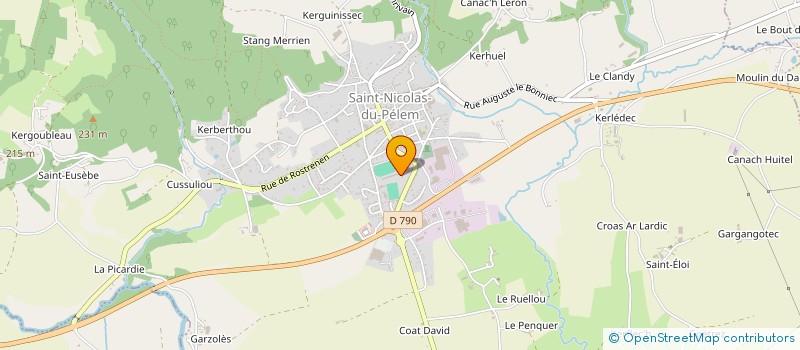 localisation de l'entreprise FOYER SOCIO EDUCATIF DU COLLEGE JEAN JAURES DE ST NICOLAS DU PELEM  SAINT-NICOLAS-DU-PELEM