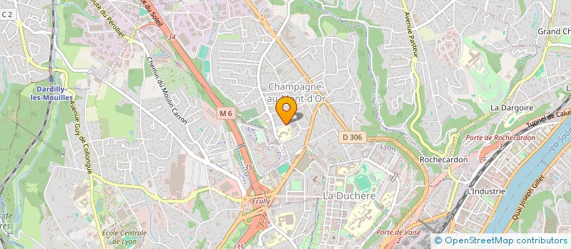 localisation de l'entreprise FOYER SOCIO-EDUCATIF DU COLLEGE JEAN-PHILIPPE RAMEAU  CHAMPAGNE-AU-MONT-D OR