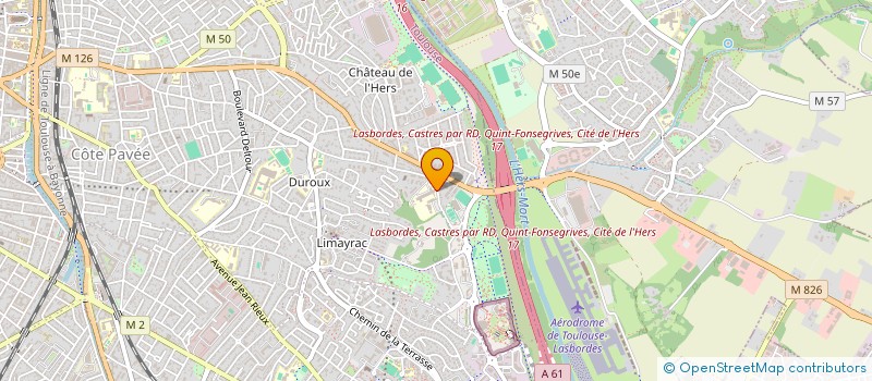 localisation de l'entreprise FOYER SOCIO-EDUCATIF  DU COLLEGE JEAN-PIERRE VERNANT  TOULOUSE
