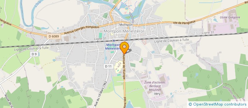 localisation de l'entreprise FOYER SOCIO-EDUCATIF DU COLLEGE JEAN ROSTAND  DE MONTPON-MENESTEROL  MONTPON-MENESTEROL