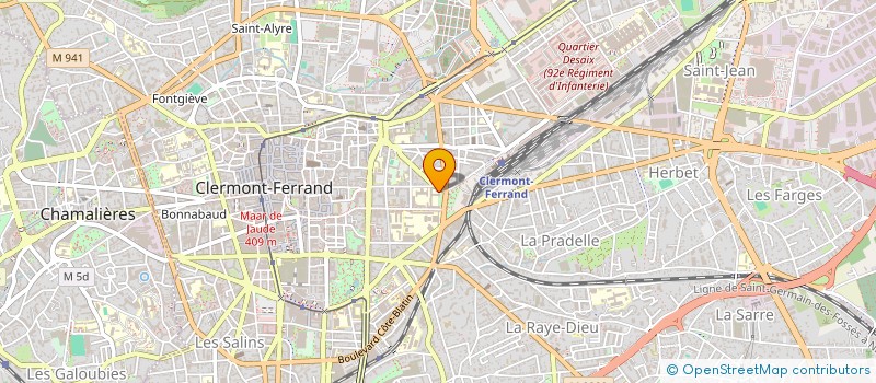 localisation de l'entreprise FOYER SOCIO-EDUCATIF DU COLLEGE JEANNE D'ARC  CLERMONT-FERRAND