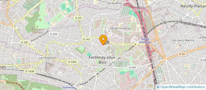 localisation de l'entreprise FOYER SOCIO-EDUCATIF DU COLLEGE JOLIOT-CURIE à FONTENAY SOUS BOIS
