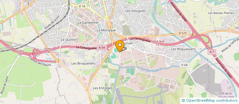 localisation de l'entreprise FOYER SOCIO EDUCATIF  DU COLLEGE JOSEPH D'ARBAUD  SALON-DE-PROVENCE