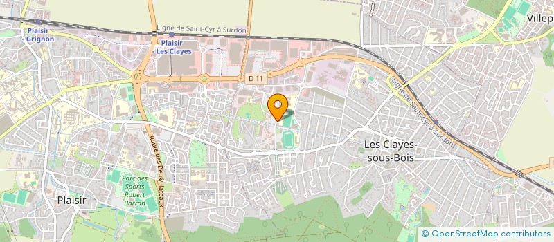 localisation de l'entreprise FOYER SOCIO EDUCATIF DU COLLEGE LA FOSSE AUX DAMES  LES CLAYES-SOUS-BOIS