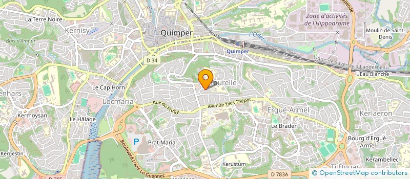 localisation de l'entreprise FOYER SOCIO EDUCATIF DU COLLEGE LA TOURELLE à QUIMPER