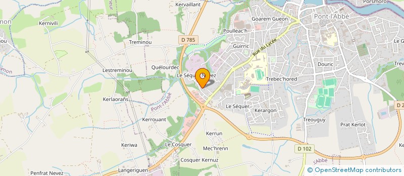 localisation de l'entreprise FOYER SOCIO EDUCATIF DU COLLEGE LAENNEC à PONT L'ABBE