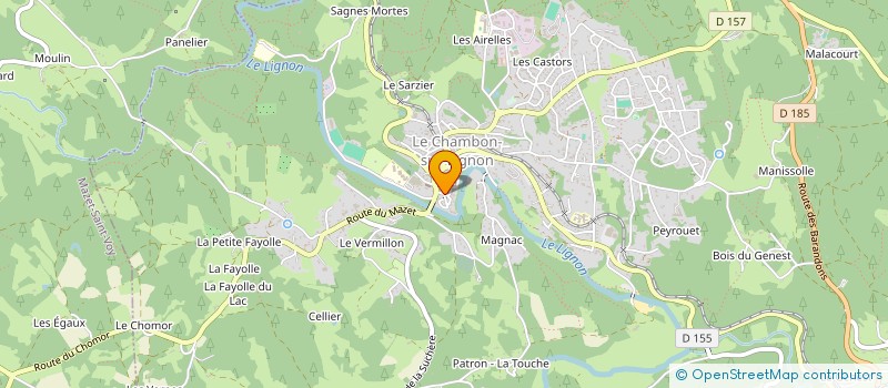 localisation de l'entreprise FOYER SOCIO EDUCATIF DU COLLEGE LE CHAMBON/LIGNON à LE CHAMBON-SUR-LIGNON