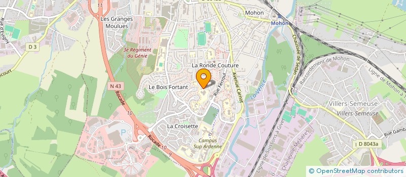 localisation de l'entreprise FOYER SOCIO-EDUCATIF DU COLLEGE LEO LAGRANGE  CHARLEVILLE-MEZIERES