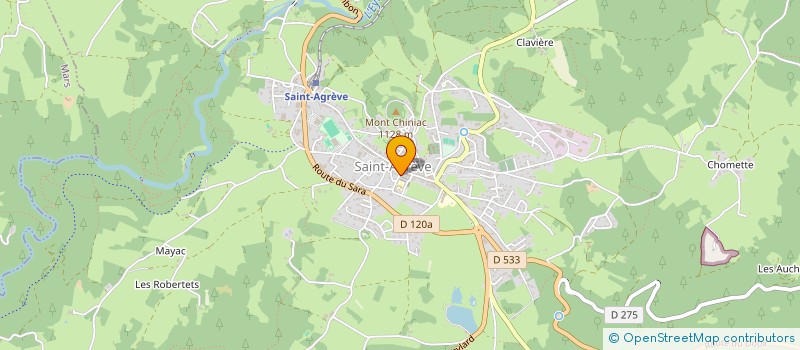 localisation de l'entreprise FOYER SOCIO EDUCATIF DU COLLEGE LOUIS JOUVET  SAINT-AGREVE