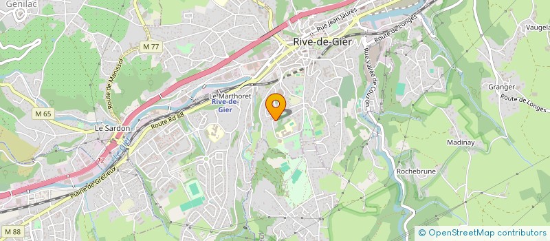 localisation de l'entreprise FOYER SOCIO EDUCATIF DU COLLEGE LOUISE MICHEL  RIVE-DE-GIER