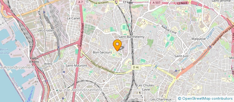 localisation de l'entreprise FOYER SOCIO EDUCATIF DU COLLEGE MARIE LAURENCIN  MARSEILLE