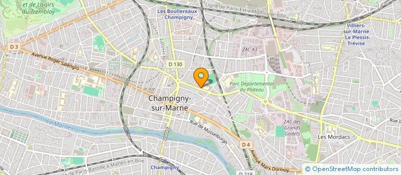 localisation de l'entreprise FOYER SOCIO-EDUCATIF DU COLLEGE NELSON MANDELA DE CHAMPIGNY-SUR-MARNE  CHAMPIGNY-SUR-MARNE