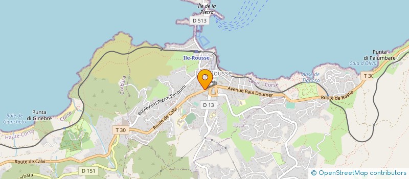 localisation de l'entreprise FOYER SOCIO EDUCATIF DU COLLEGE PASCAL PAOLI DE L ILE ROUSSE à L'ILE-ROUSSE