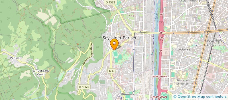 localisation de l'entreprise FOYER SOCIO-EDUCATIF DU COLLEGE PIERRE DUBOIS  SEYSSINET-PARISET