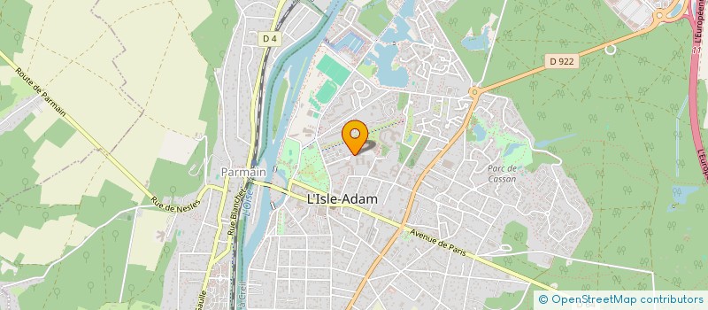 localisation de l'entreprise FOYER SOCIO EDUCATIF DU COLLEGE PIERRE ET MARIE CURIE  L'ISLE-ADAM