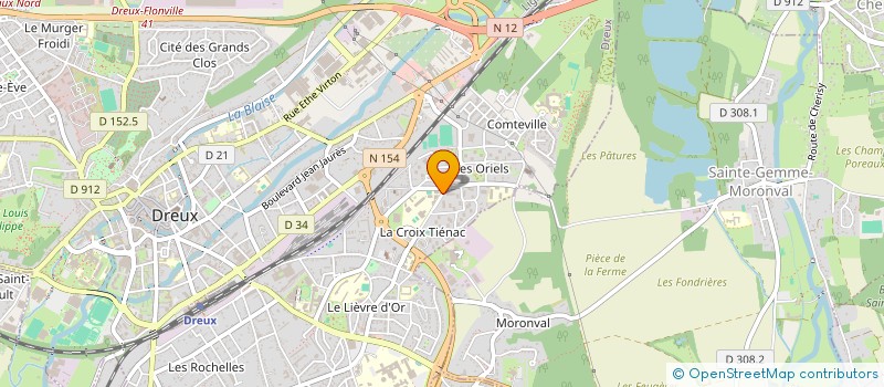localisation de l'entreprise FOYER SOCIO EDUCATIF DU COLLEGE PIERRE ET MARIE CURIE à DREUX