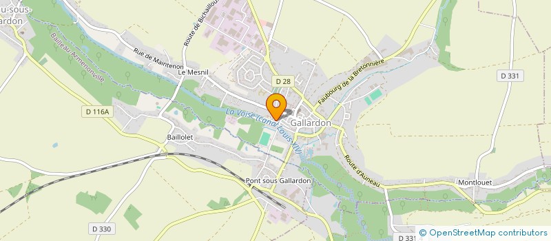 localisation de l'entreprise FOYER SOCIO-EDUCATIF DU COLLEGE VAL DE VOISE à GALLARDON
