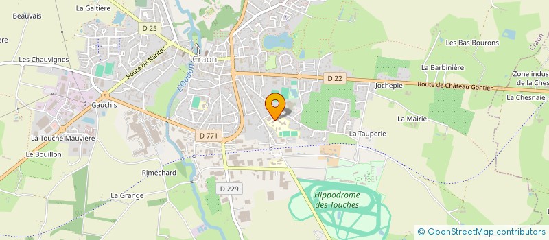 localisation de l'entreprise FOYER SOCIO EDUCATIF DU COLLEGE VOLNEY  CRAON