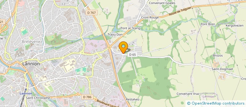 localisation de l'entreprise FOYER SOCIO-EDUCATIF DU COLLEGE YVES COPPENS  LANNION