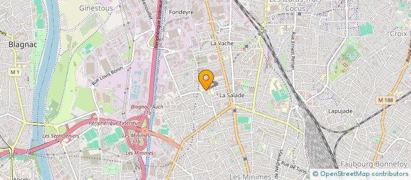 localisation de l'entreprise FOYER SOCIO EDUCATIF DU LEP ROLAND-GARROS à TOULOUSE